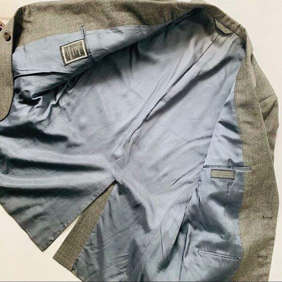 DIOR Vintage 90’s Muted Houndstooth Plaid Sport Jacket - Picture 14 of 14